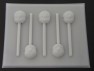 271sp Blue Furry Monster Face Chocolate or Hard Candy Mold